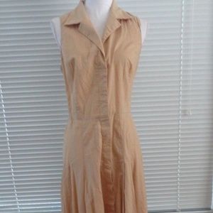 Jones New York pleated shirt dress 14